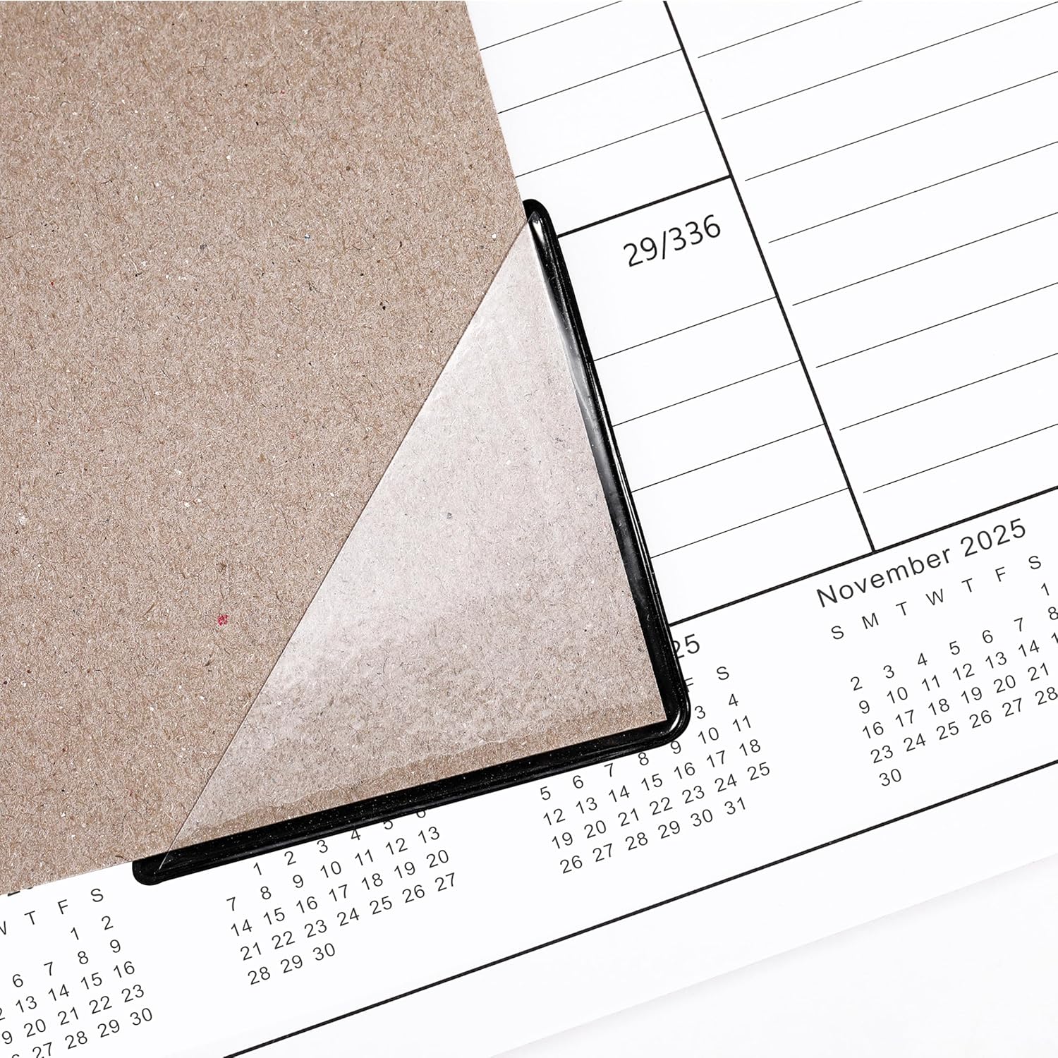 2025-2026 Desk Calendar - Desk Calendar 2025-2026, Jul.2025 - Dec.2026, 18 Monthly Desk/Wall Calendar 2-in-1,16.8" x 12", Thick Paper with Corner Protectors, Large Ruled Blocks - Classic Black - Image 7