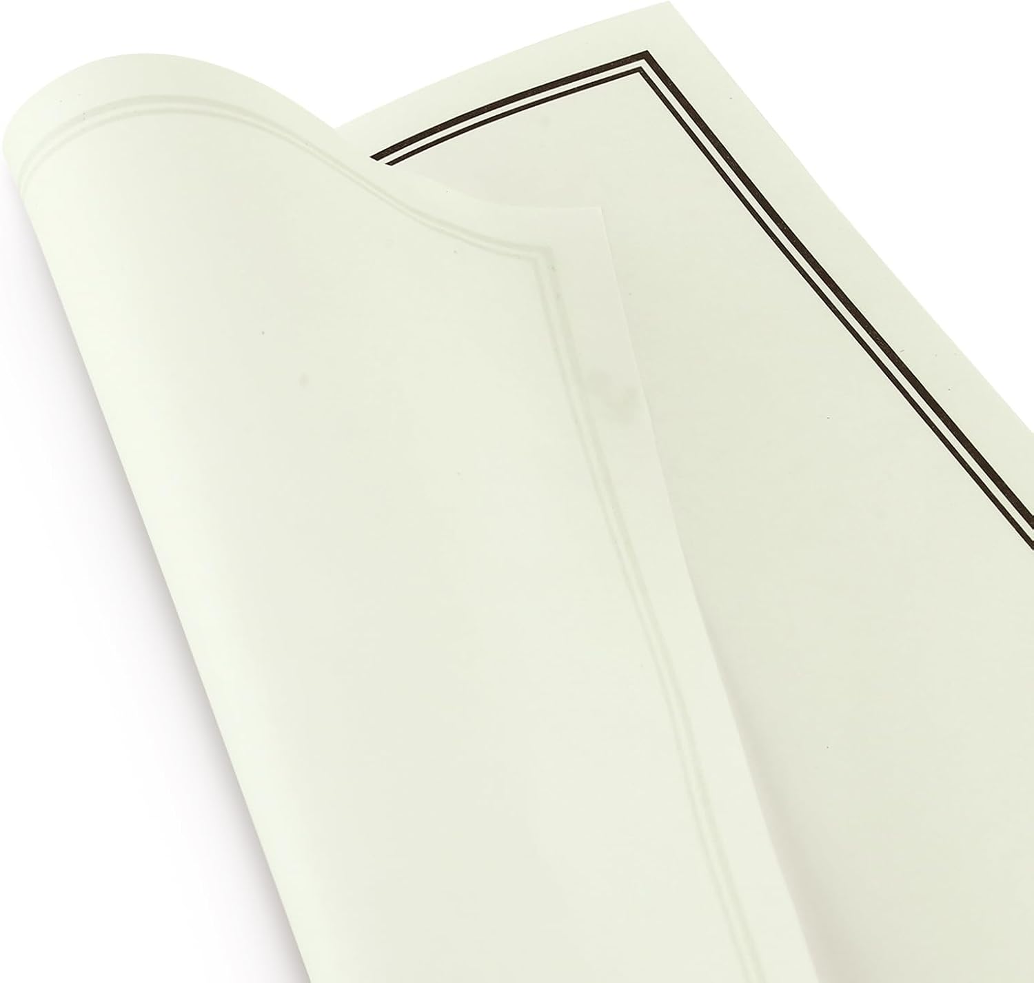 72 Pieces Stationery Set with Envelopes (48 Paper Sheets + 24 Envelopes) for Letter Writing, Black Border Design Stationery Paper Sheets and Envelopes - Image 4